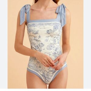 Visual mood Grace floral print one-piece swimsuit